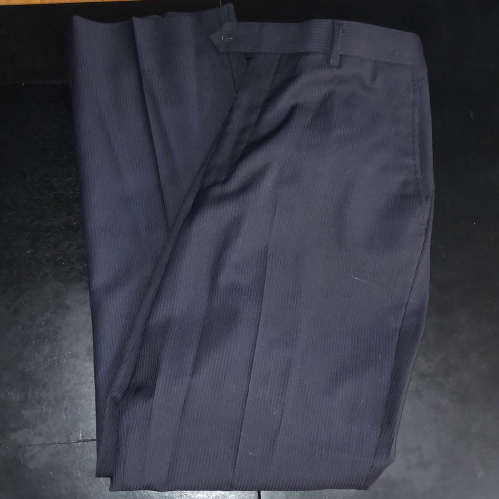 Tiglio Luxe Lana Merinos Extrafino Super 150’s Men’s Pinstripe Dress Pants 34X30